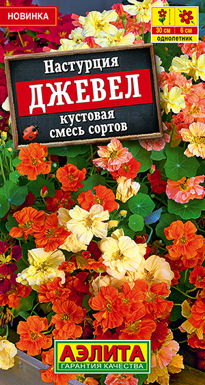 Настурция Джевел кустовая, смесь сортов Настурция Джевел кустовая, смесь сортов