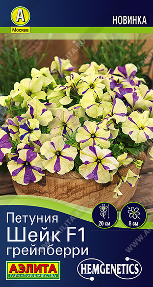 Петуния Шейк F1 грейпберри - фото Петуния Шейк F1 грейпберри - фото