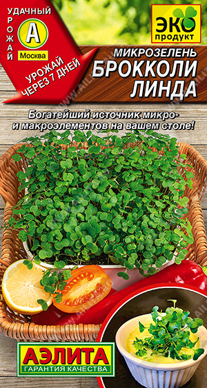 Микрозелень Брокколи Линда - фото Микрозелень Брокколи Линда - фото