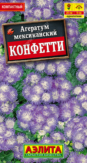 Агератум Конфетти - фото Агератум Конфетти - фото