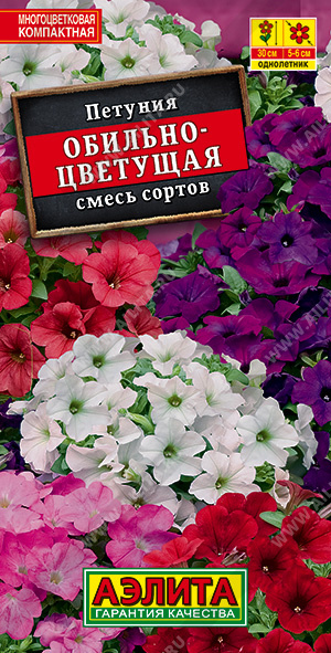 Петуния Обильноцветущая, смесь сортов - фото Петуния Обильноцветущая, смесь сортов - фото