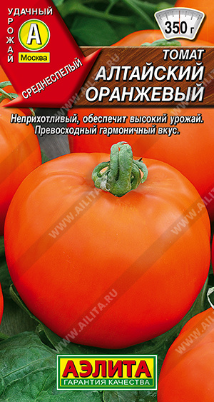 Томат Алтайский оранжевый - фото Томат Алтайский оранжевый - фото