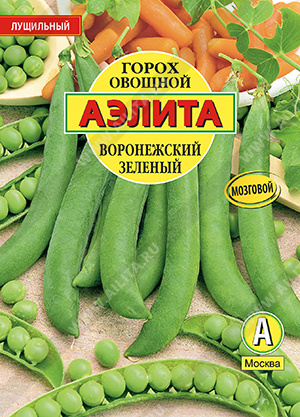 Горох овощной Воронежский зеленый - фото Горох овощной Воронежский зеленый - фото